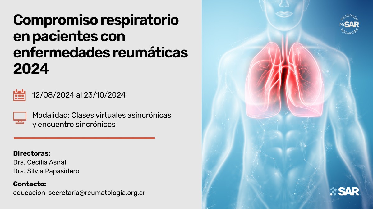 Compromiso respiratorio en pacientes con enfermedades reumáticas 2024