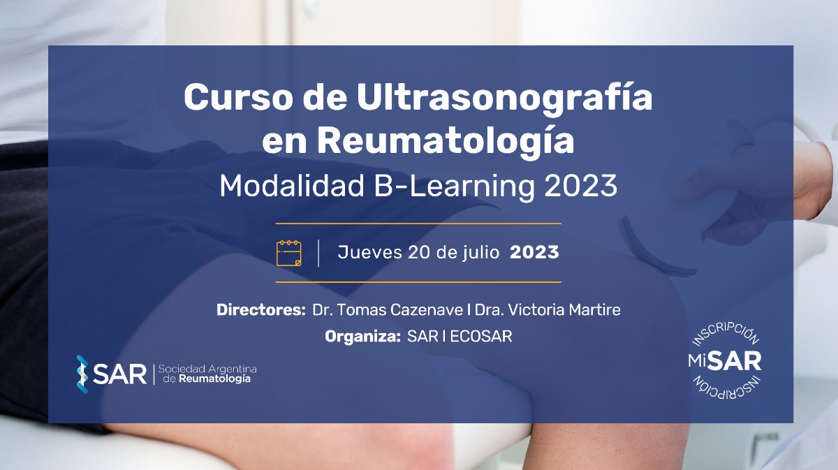 Curso De Ultrasonografía En Reumatología Modalidad B-Learning 2023