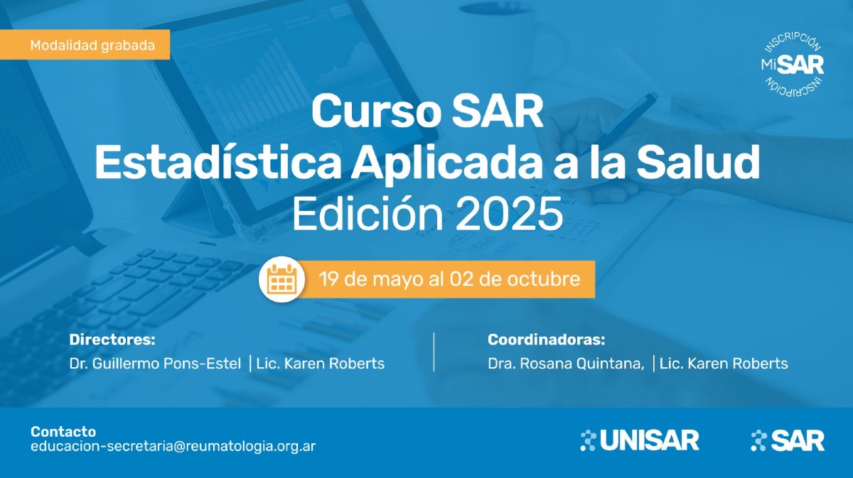 Curso SAR Estadística aplicada a la Salud. Edición 2025 