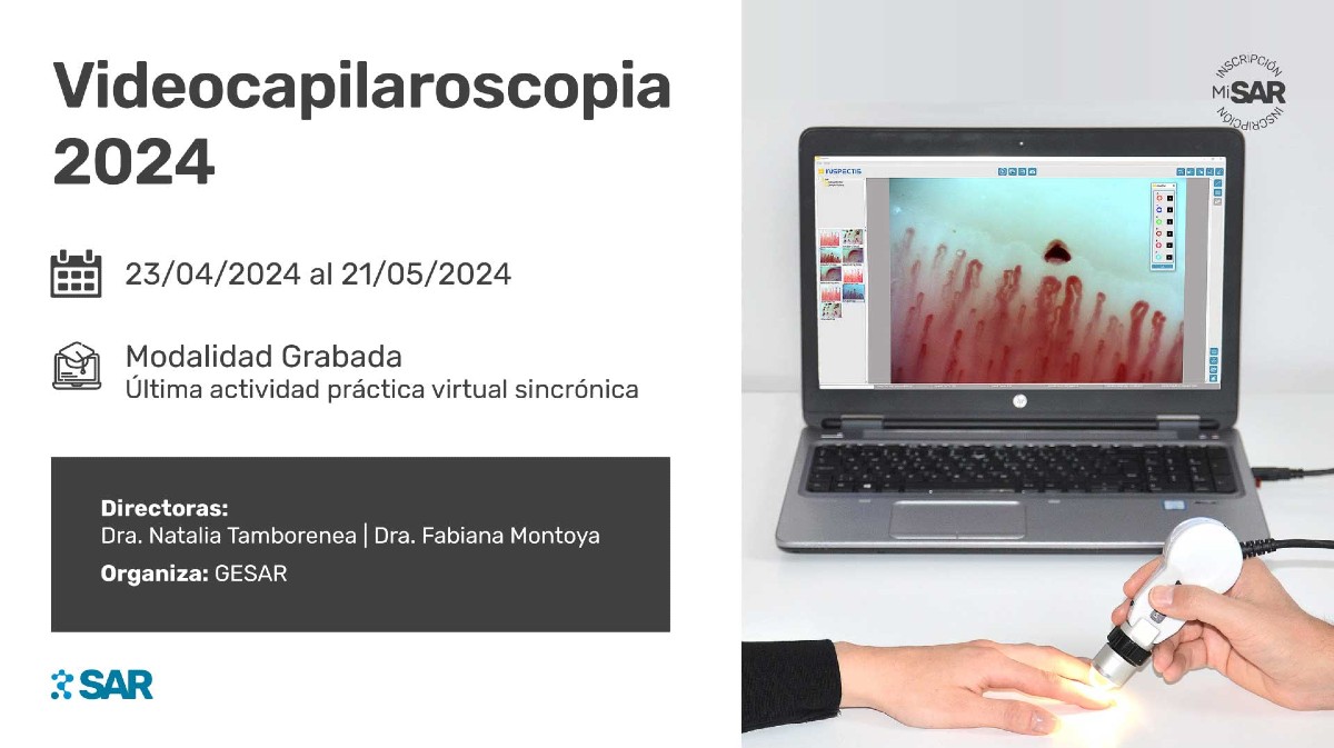 Curso virtual de videocapilaroscopía 2024