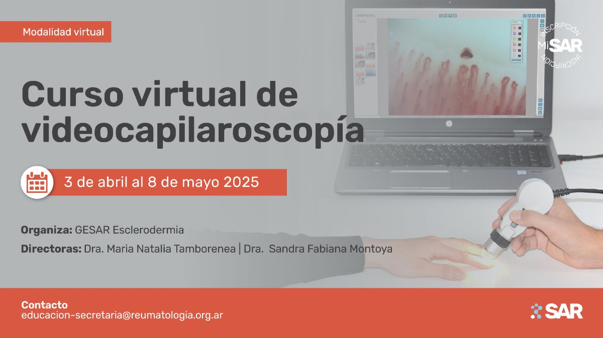 Curso virtual de videocapilaroscopía 2025