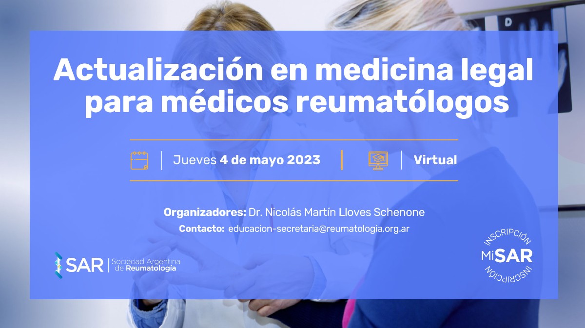 Curso de Actualización en Medicina Legal para Médicos Reumatólogos